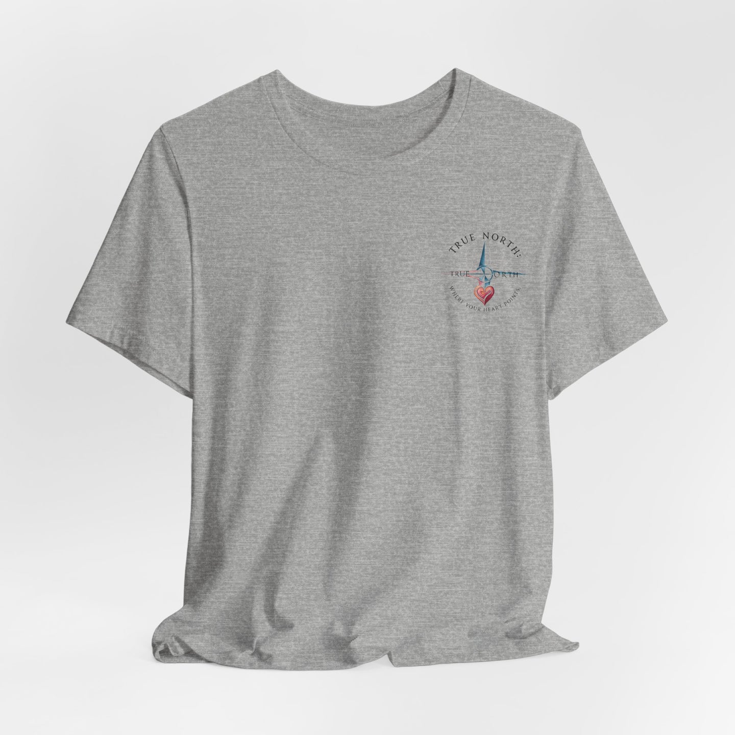 "True North: Where Your Heart Points - Elegant Compass Tee